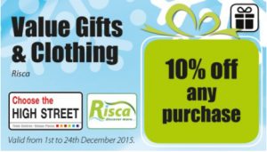 Risca Offer - value gifts and clothing