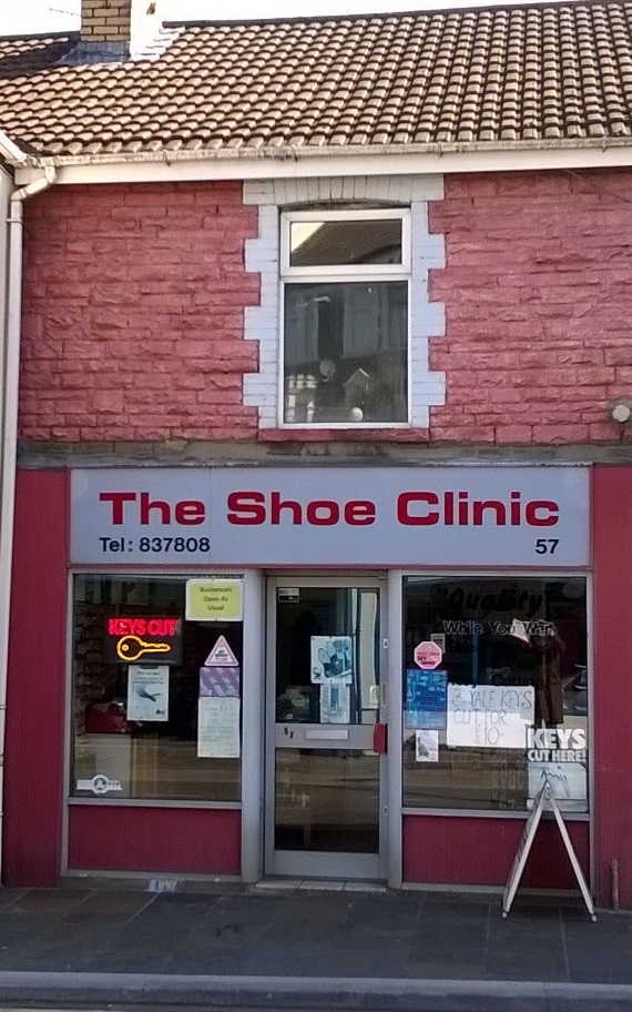 Shoe Clinic - Bargoed - Shop Front