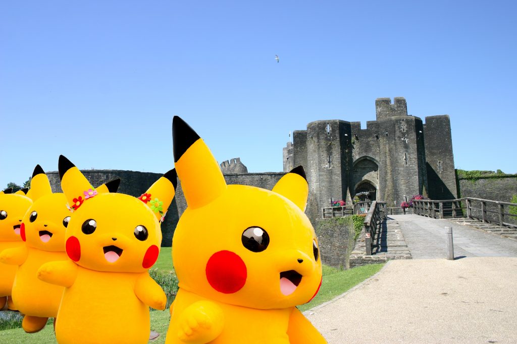 Caerphilly Castle - Pokémon - Pikachu